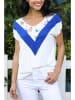 Milan Kiss Shirt wit/blauw