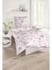 Schiesser Renforcé beddengoedset "Fiora" wit/lichtroze