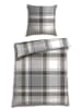 Schiesser Fijnbiber beddengoedset "Setta" grijs