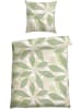 Schiesser Komplet pościeli renforcé "Lea" w kolorze zielonym