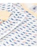 PETIT BATEAU Pyjama in Weiß/ Blau
