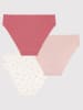PETIT BATEAU 3er-Set: Slips in Pink/ Rosa/ Creme