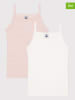 PETIT BATEAU 2er-Set: Unterhemden in Rosa/ Weiß