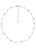 U.S. Polo Assn. Vergold. Halskette mit Edelsteinen - (L)36,5 cm