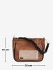 Anna Morellini Leder-Henkeltasche "Bertina" in Cognac - (B)25 x (H)18 x (T)12 cm