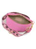 Lia Biassoni Leder-Gürteltasche "Nazioni" in Pink - (B)22,5 x (H)14 x (T)2 cm