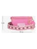 Lia Biassoni Leder-Gürteltasche "Nazioni" in Pink - (B)22,5 x (H)14 x (T)2 cm