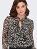 ONLY Bluse in Beige/ Schwarz