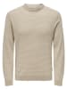 ONLY & SONS Sweter w kolorze beżowym