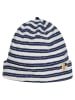 loud + proud Czapka beanie w kolorze biało-granatowym