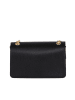 Mia Tomazzi Leren schoudertas "Bagarotti" zwart - (B)19 x (H)15 x (D)9 cm