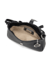 Mia Tomazzi Leder-Umhängetasche "Cuneo" in Schwarz - (B)23 x (H)13 x (T)7 cm