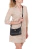 Mia Tomazzi Leren schoudertas "Cuneo" zwart - (B)23 x (H)13 x (D)7 cm