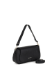 Mia Tomazzi Leren schoudertas "Zambaldi" zwart - (B)31 x (H)17 x (D)10 cm
