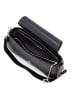 Mia Tomazzi Leder-Schultertasche "Zambaldi" in Schwarz - (B)31 x (H)17 x (T)10 cm