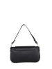 Mia Tomazzi Leren schoudertas "Zambaldi" zwart - (B)31 x (H)17 x (D)10 cm