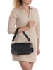 Mia Tomazzi Leder-Schultertasche "Zambaldi" in Schwarz - (B)31 x (H)17 x (T)10 cm
