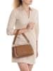 Mia Tomazzi Leder-Schultertasche "Zambaldi" in Hellbraun - (B)31 x (H)17 x (T)9 cm