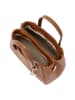 Mia Tomazzi Leder-Henkeltasche "Conchetta" in Hellbraun - (B)28 x (H)11 x (T)15 cm