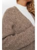 NÜMPH Kardigan w kolorze szarobrązowym