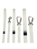 Paikka Hondenriem "Glow" wit - (L)180 x (B)1,5 cm