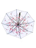 Le Monde du Parapluie Parasol w kolorze czarno-biało-różowym - Ø 98 cm