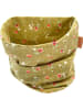 LiVi Loop-Schal "Goldflower" in Grün - (L)50 x (B)24 cm