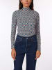 Scotch & Soda Sweter w kolorze błękitno-bordowym