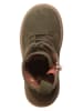 kmins Leder-Boots in Khaki