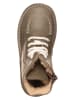 kmins Leder-Boots in Khaki
