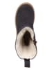 kmins Leder-Winterstiefel in Dunkelblau