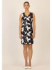 APART Kleid in Dunkelblau/ Creme