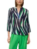 s.Oliver BLACK LABEL Blouse donkerblauw/wit/groen