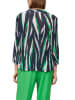 s.Oliver BLACK LABEL Blouse donkerblauw/wit/groen