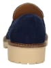 Bagatt Leder-Slipper in Dunkelblau/ Beige