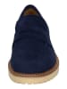 Bagatt Leder-Slipper in Dunkelblau/ Beige