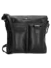 micmacbags Leren schoudertas zwart - (B)25 x (H)23 x (D)4 cm