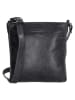 micmacbags Leder-Umhängetasche in Schwarz - (B)23 x (H)24 x (T)6 cm