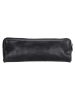 micmacbags Leder-Federmäppchen in Schwarz - (B)22 x (H)8 x (T)3 cm