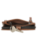 micmacbags Leder-Handytasche in Hellbraun - (B)9 x (H)15 x (T)3 cm