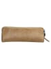 micmacbags Leder-Federmäppchen in Beige - (B)22 x (H)8 x (T)3 cm