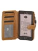 micmacbags Skórzana torebka w kolorze jasnobrązowym na telefon - 9 x 15 x 3 cm