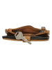 micmacbags Leder-Handytasche in Hellbraun - (B)9 x (H)15 x (T)3 cm