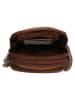 HIDE & STITCHES Leder-Handytasche in Hellbraun - (B)10 x (H)17 x (T)4 cm