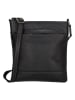 HIDE & STITCHES Leder-Umhängetasche "Japura" in Schwarz - (B)22 x (H)27 x (T)2 cm