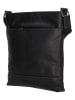 HIDE & STITCHES Leren schoudertas "Japura" zwart - (B)22 x (H)27 x (D)2 cm