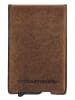 HIDE & STITCHES Leder-Kartenetui "Idaho" in Hellbraun - (B)7 x (H)10 x (T)1 cm