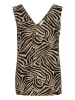 Kaffe Top in Beige/ Schwarz