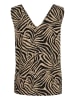 Kaffe Top in Beige/ Schwarz