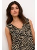 Kaffe Top in Beige/ Schwarz